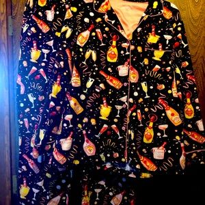 Nick & Nora vintage Champagne Celebration Pajamas